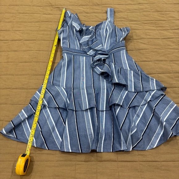 Sandro Paris Striped 100% Cotton Mini Dress Size 2 - Picture 4 of 10